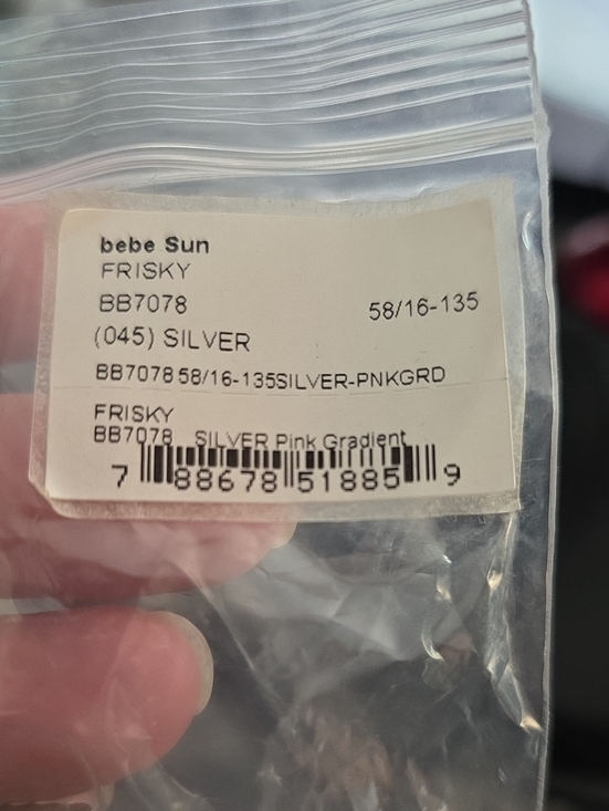 NEW Bebe Frisky BB7078 Shield Aviator Pink Gradient Silver Leopard 58mm main image 6